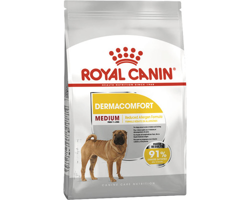 Hundefutter trocken, ROYAL CANIN Medium Dermacomfort 3 kg Royal Canin Dermacomfort Medium Hundefutter für Hunde von elf bis 25 Kilogramm
