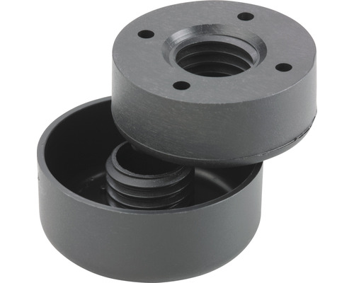 Tarrox Nivelliergleiter, bis 100 kg, 55 x 33 mm Einstellfuß zur Möbelmontage
