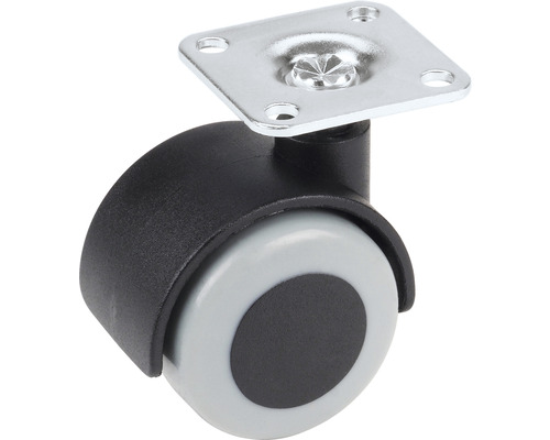 Möbelrolle mit Montageplatte
