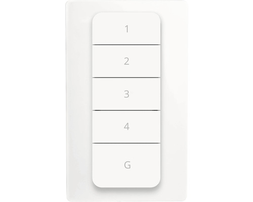 Lichtschalter mit fünf Tasten