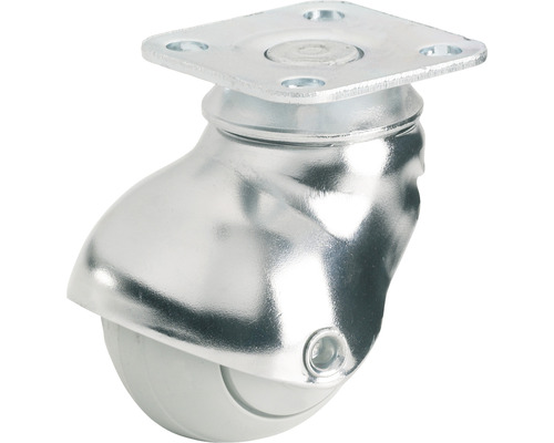 Tarrox Sesselrolle, bis 25 kg, 40 x 61 x 39 mm Kugelrolle mit Montageplatte
