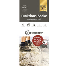 Funktionssocke Größe 44 bis 47 mit Doppelschaft für Wandern, Reiten, Heimwerken, Gartenarbeit und Baustelle