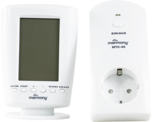 Marmony MTC-40 Funk-Thermostat mit Display und Steckdose