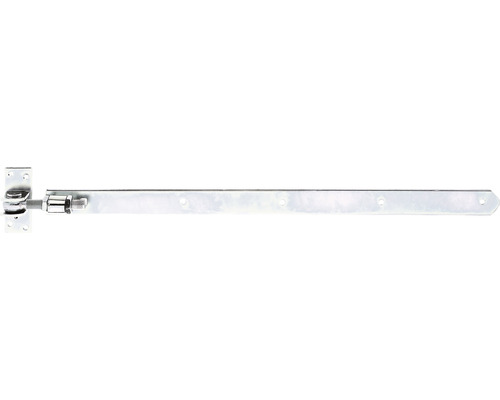 Ladenband verstellbar gerade Form 660 x 40 mm galv. verzinkt, dickschichtpassiviert Verstellbarer Torkettenbeschlag aus Metall