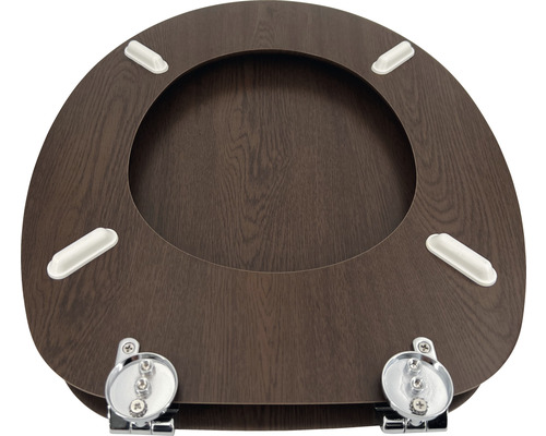 Toilettensitz aus Holz mit Befestigung