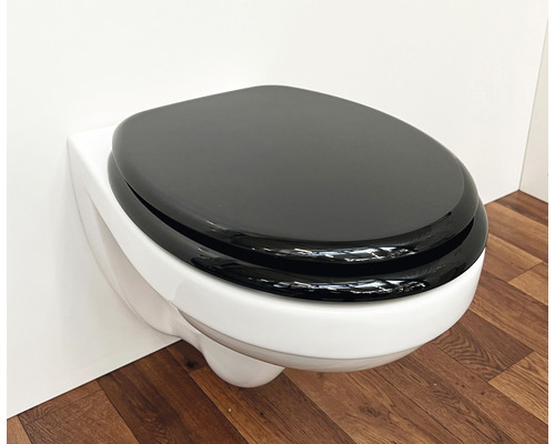 Wand-WC mit Toilettensitz