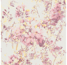 Vliestapete 37816-1 Attractive Blumenmuster rosa gelb-thumb-0