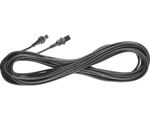 Schwarzes Anschlusskabel mit zwei Steckern