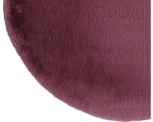 Detailansicht eines runden Teppichs