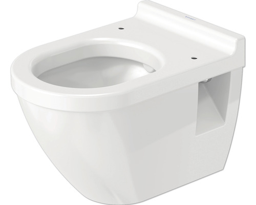 Wand-WC DURAVIT Starck 3 Tiefspüler mit Spülrand Wassersparend weiß ohne WC-Sitz 2200090000