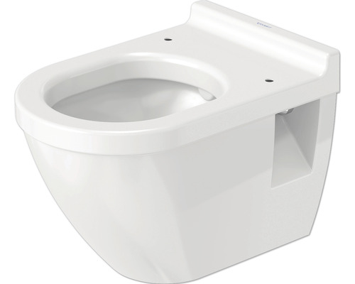 DURAVIT Wand-WC Starck 3 Tiefspüler mit Spülrand weiß glänzend ohne WC-Sitz 2200090000