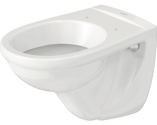 Wand-WC DURAVIT D-Code Tiefspüler mit Spülrand weiß ohne WC-Sitz 184090000