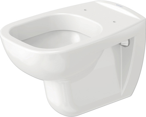 DURAVIT Wand-WC D-Code Tiefspüler mit Spülrand weiß glänzend ohne WC-Sitz 2535090000 Wand-Tiefspül-WC für Badezimmer und Toiletten