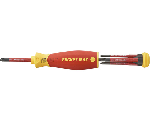 Wiha PocketMax Schraubendreher mit verschiedenen Bits