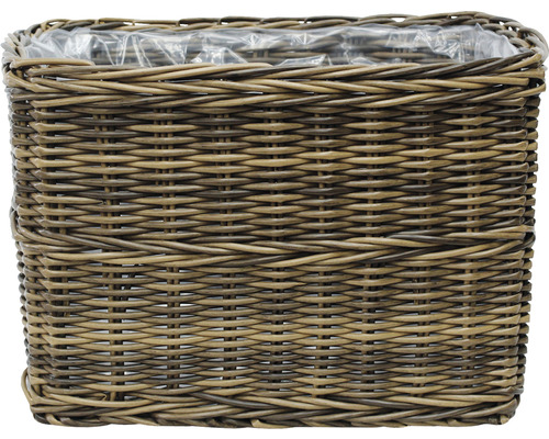 Geflochtener Pflanzkasten mit Kunststoffeinsatz