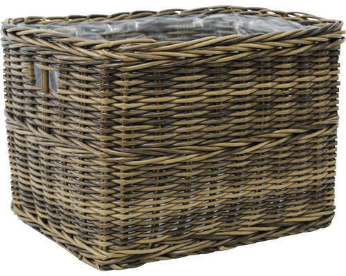 Korb Pflanzgefäß aus Rattan