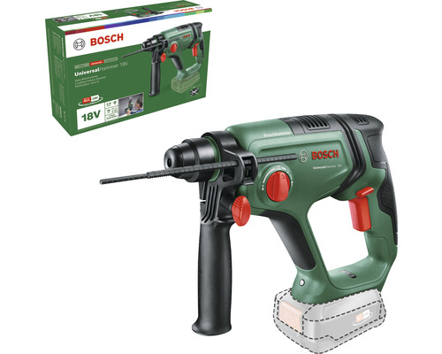 Akku-Bohrhammer Bosch UniversalHammer 18V, ohne Akku und Ladegerät Bosch UniversalHammer 18V Akku-Bohrhammer mit Verpackung