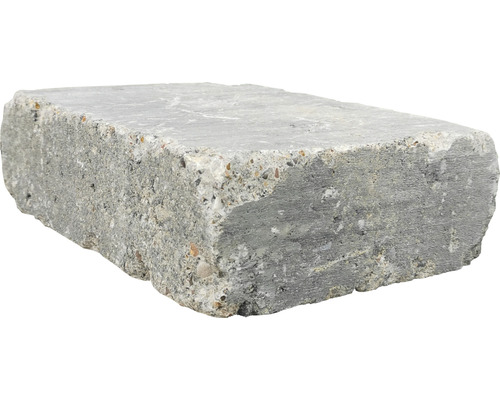 Mauerstein iBrixx Antik weiß-schwarz 28 x 21 x 8,5 cm