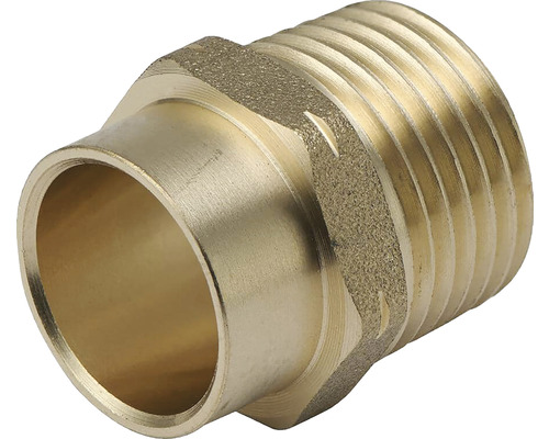 Übergangsnippel ½"AGx18mm rotguß 10 Stück Rotguss Messing-Doppelnippel mit Gewinde