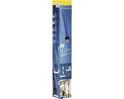 Verpackung eines Chamberlain Rollladen-Rohrmotors