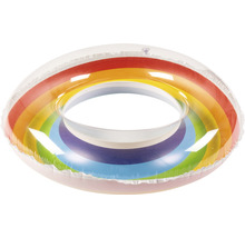 Aufblasbarer Schwimmring mit Regenbogenfarben