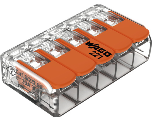 Wago 221 Verbindungsklemme für elektrische Leitungen