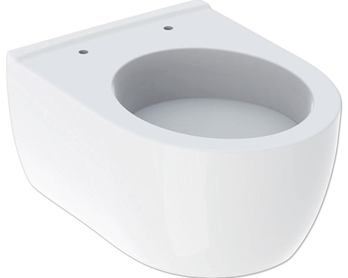 GEBERIT Wand-WC iCon Tiefspüler mit Spülrand weiß glänzend KeraTect® Spezialglasur ohne WC-Sitz 204030600