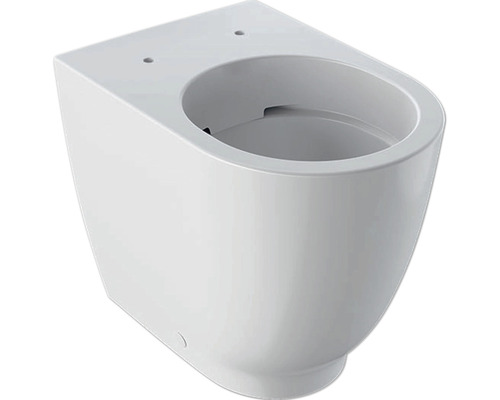 Stand-WC GEBERIT Acanto Tiefspüler ohne Spülrand weiß KeraTect® Spezialglasur ohne WC-Sitz 500602018