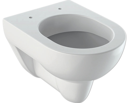 Wand-WC GEBERIT Renova Comprimo Renova Compact Tiefspüler mit Spülrand kurz weiß KeraTect® Spezialglasur ohne WC-Sitz 203245600