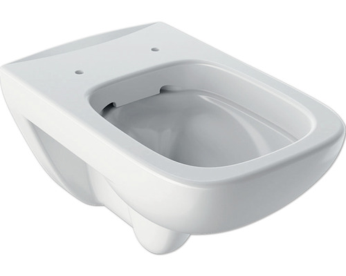 Wand-WC GEBERIT Renova Plan Tiefspüler ohne Spülrand weiß KeraTect® Spezialglasur ohne WC-Sitz 202170600
