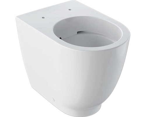Stand-WC GEBERIT Acanto Tiefspüler ohne Spülrand weiß ohne WC-Sitz 500602012