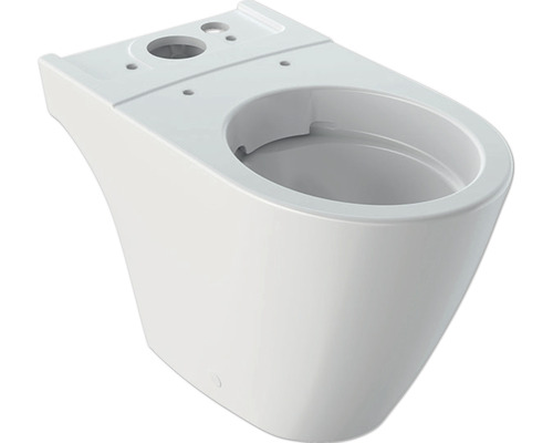 WC für WC-Kombination GEBERIT iCon Tiefspüler ohne Spülrand weiß KeraTect® Spezialglasur ohne WC-Sitz und Spülkasten 200460600-0