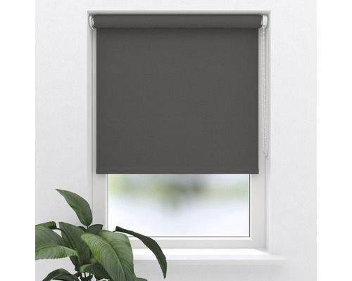 Graues Rollo am Fenster