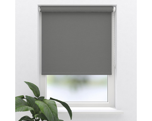 Graues Rollo am Fenster