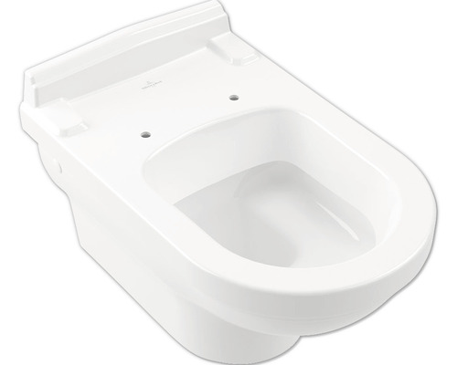 Villeroy & Boch Wand-WC Hommage Tiefspüler mit Spülrand weiß glänzend mit Beschichtung ohne WC-Sitz 6661B0R1