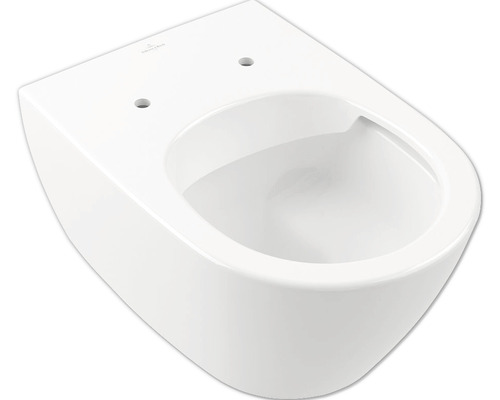 Wand-WC Villeroy & Boch Subway 2.0 Tiefspüler offener Spülrand weiß mit Beschichtung ohne WC-Sitz 5614R0R1