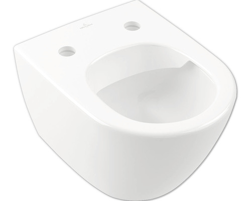 Wand-WC Villeroy & Boch Subway 2.0 Tiefspüler offener Spülrand Kurz weiß mit Beschichtung ohne WC-Sitz 5606R0R1