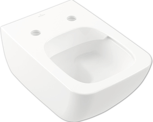 Villeroy & Boch Wand-WC Venticello Tiefspüler offener Spülrand weiß glänzend mit Beschichtung ohne WC-Sitz 4611R0R1