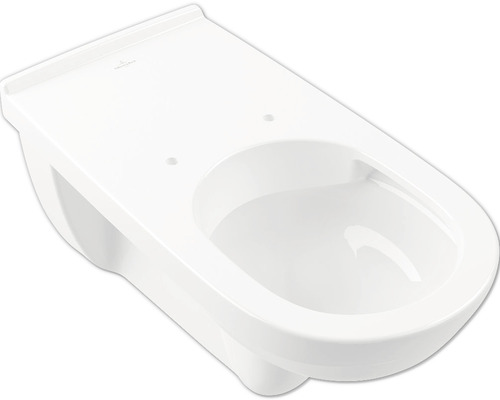 Villeroy & Boch Wand-WC ViCare Tiefspüler offener Spülrand lang weiß glänzend mit Beschichtung ohne WC-Sitz 4601R0R1