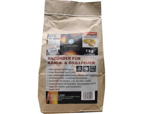 Anzünder für Kamin- und Grillfeuer Lienbacher 1 kg ca. 80 St