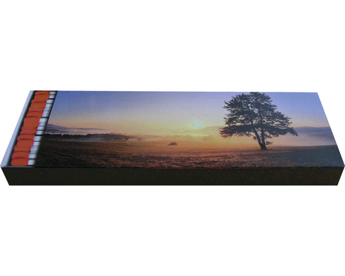 Streichholzschachtel mit Landschaftsmotiv