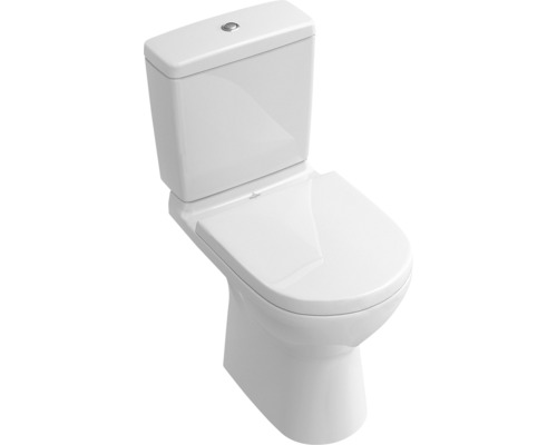 WC für WC-Kombination Villeroy & Boch O.novo Tiefspüler offener Spülrand weiß ohne WC-Sitz und Spülkasten 5661RO01