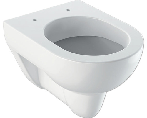 GEBERIT Wand-WC Renova Comprimo Renova Compact Tiefspüler mit Spülrand weiß glänzend ohne WC-Sitz 203245000