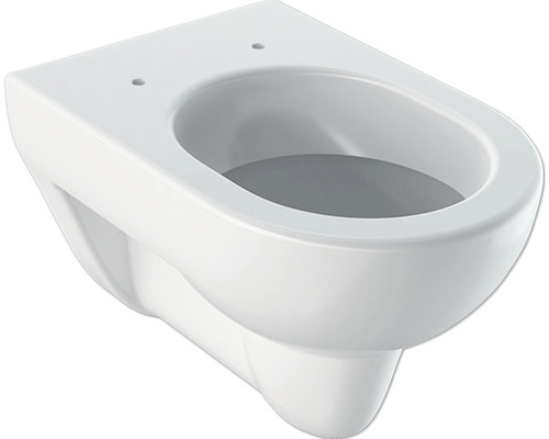 Wand-WC GEBERIT Renova Tiefspüler mit Spülrand weiß ohne WC-Sitz 203040000