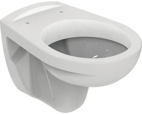 Ideal Standard Wand-WC Eurovit Tiefspüler mit Spülrand weiß glänzend ohne WC-Sitz V390601