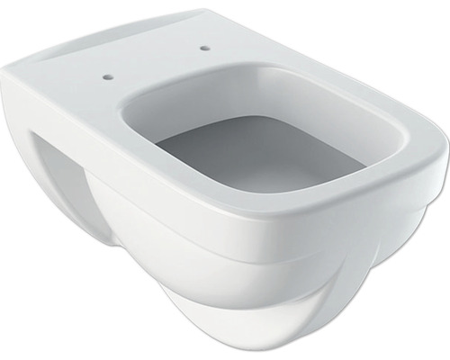 Wand-WC GEBERIT Renova Plan Flachspüler mit Spülrand weiß ohne WC-Sitz 202160000