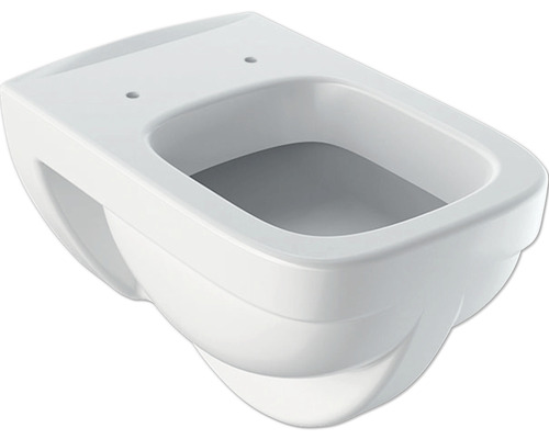 Wand-WC GEBERIT Renova Plan Flachspüler mit Spülrand weiß KeraTect® Spezialglasur ohne WC-Sitz 202160600