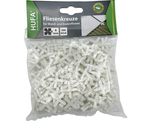 HUFA Fliesenkreuze 4 mm, 200 Stück im Beutel