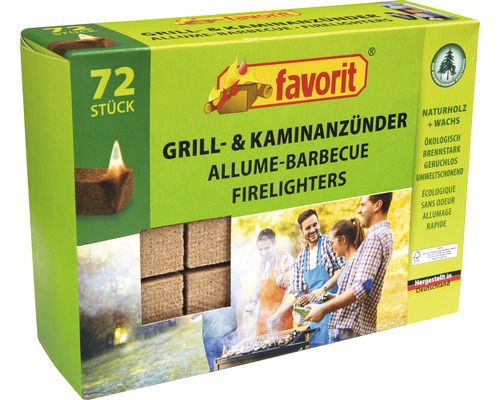 favorit Grillanzünder 72 Stk favorit Grillanzünder 72 Stk