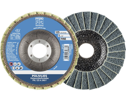 PFERD Fächerschleifscheibe, Korund, 125 Millimeter Durchmesser